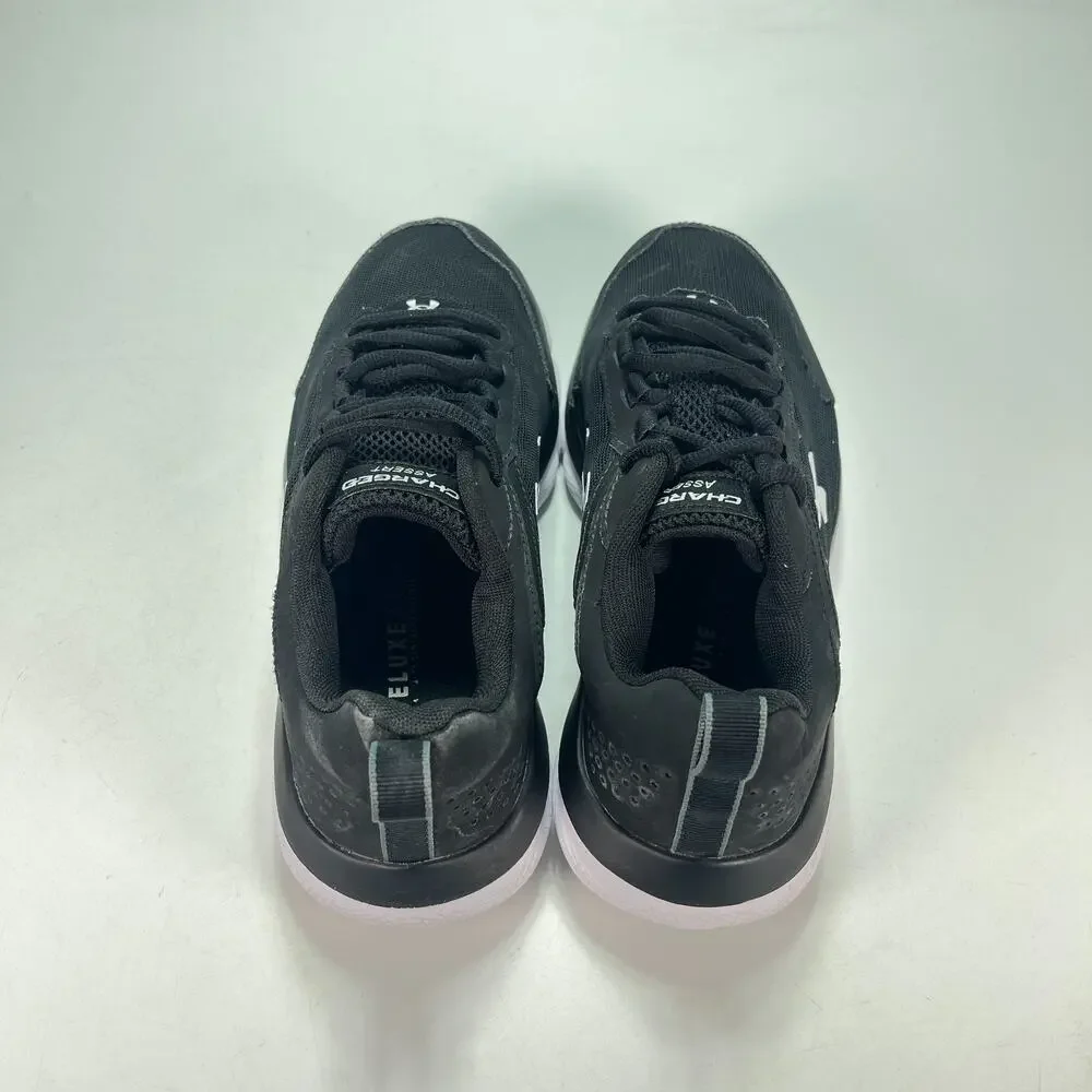 Under Armour UA Charged Assert 9 Black Running Shoes 3024857-001 Men's Size 8 4E